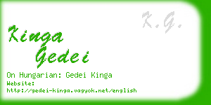 kinga gedei business card